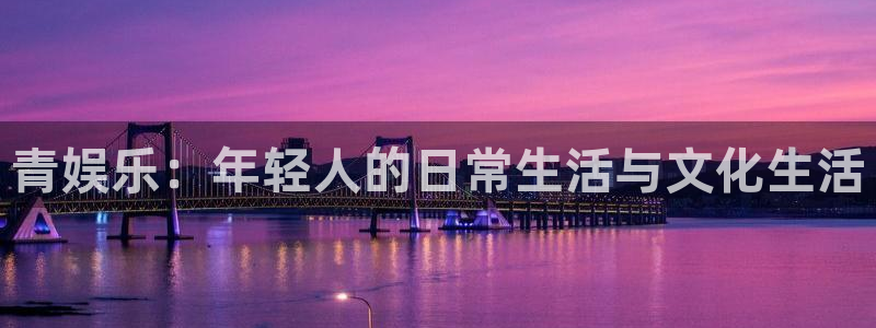 太阳成集团tyc9728：青娱乐：年轻人的日常生活与文化生活